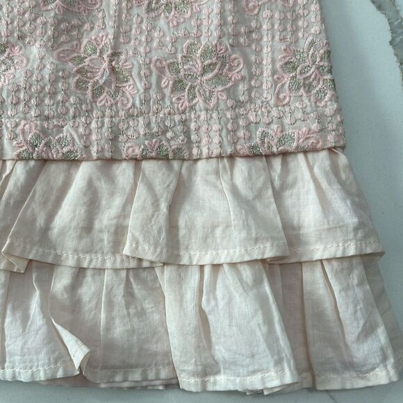 Catherine Malandrino | Baby Girls Peach Orange Formal Sleeveless Dress 2T - Picture 6 of 9